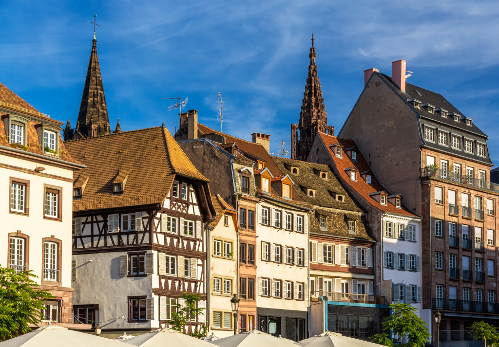 Kleber Square in Strasbourg, France jigsaw puzzle in Bridges puzzles on TheJigsawPuzzles.com