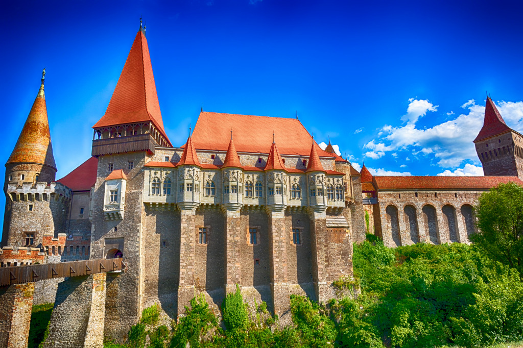 Hunyad Castle, Transylvania jigsaw puzzle in Castles puzzles on TheJigsawPuzzles.com