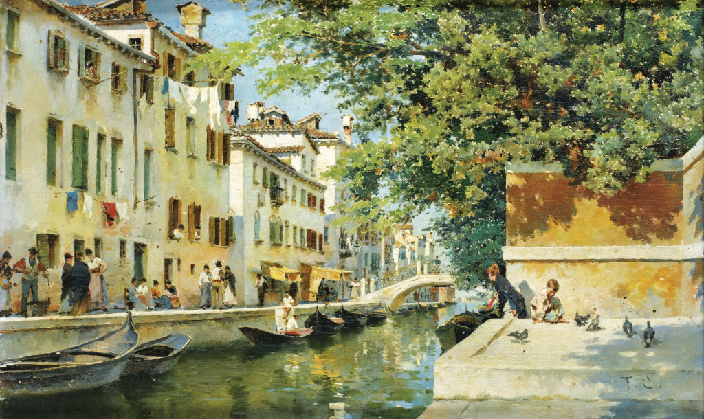 A Canal in Venice jigsaw puzzle in Piece of Art puzzles on TheJigsawPuzzles.com