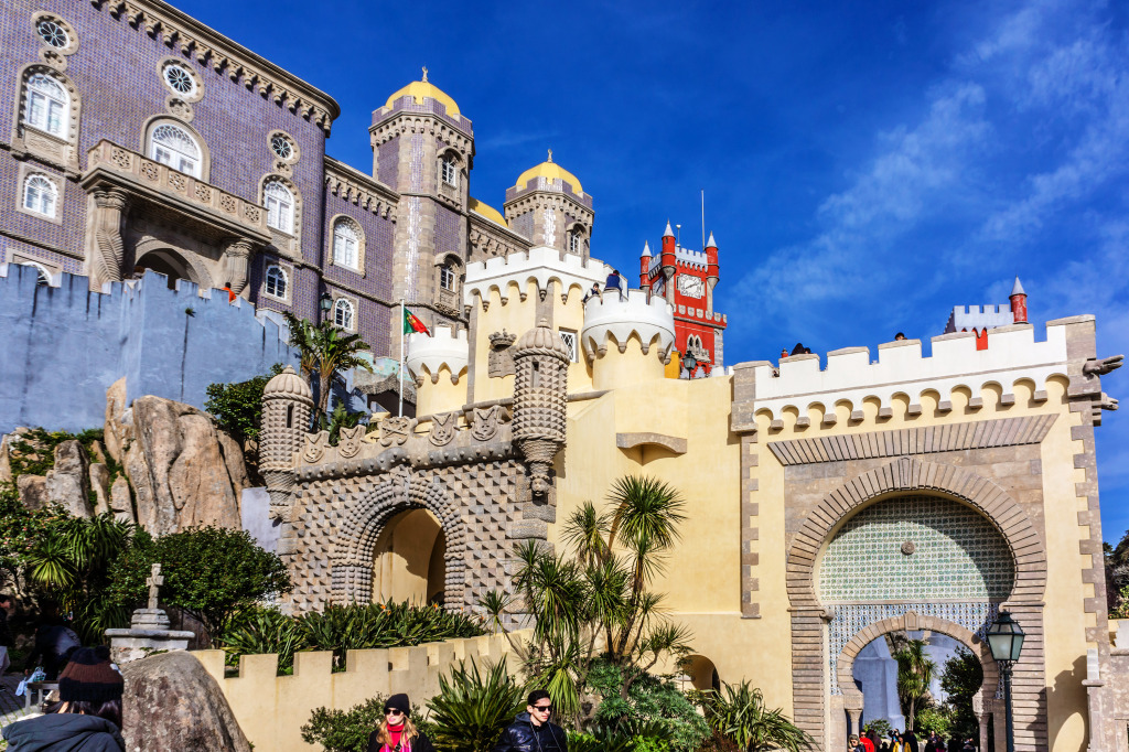 Pena National Palace, Sintra, Portugal jigsaw puzzle in Castles puzzles on TheJigsawPuzzles.com