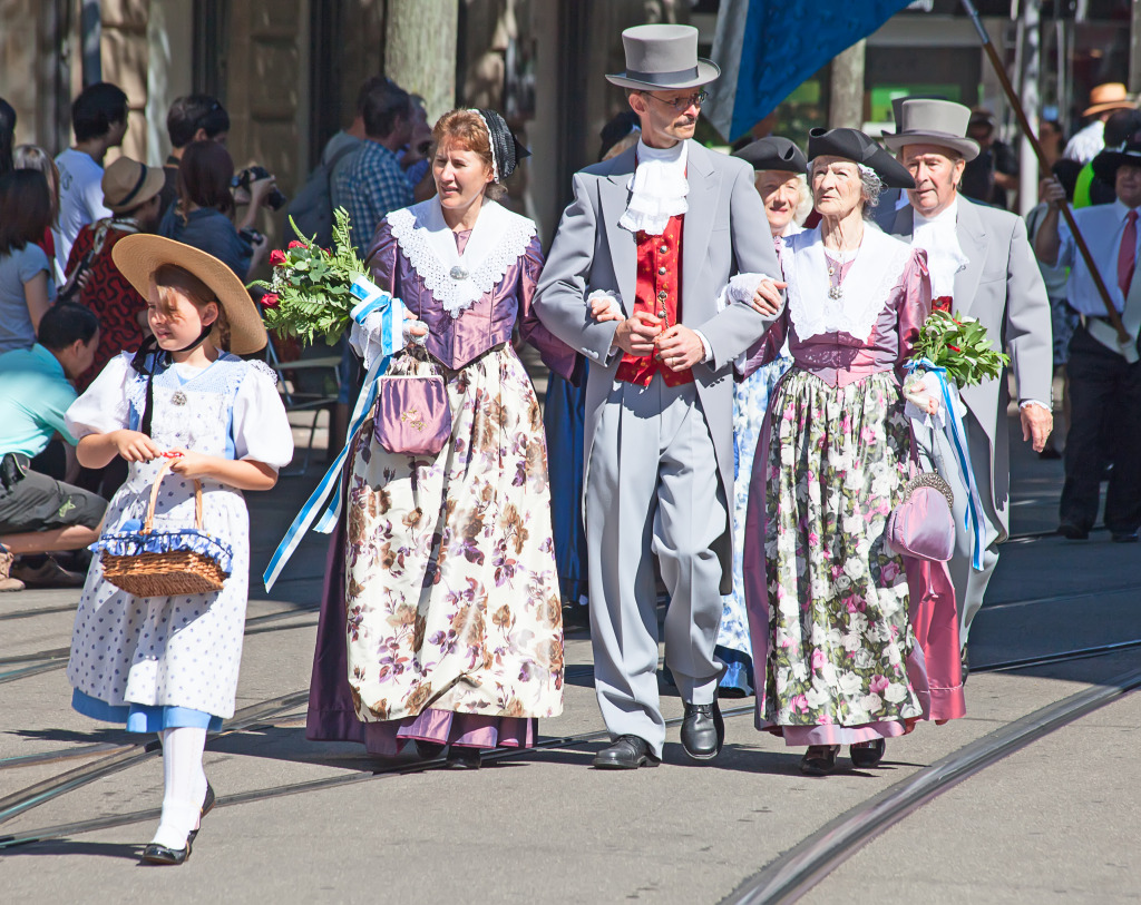 Swiss National Day Parade in Zurich jigsaw puzzle in People puzzles on TheJigsawPuzzles.com