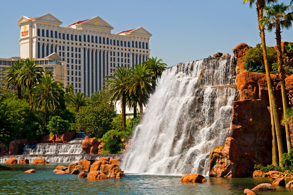 Caesars Palace, Las Vegas jigsaw puzzle in Waterfalls puzzles on TheJigsawPuzzles.com