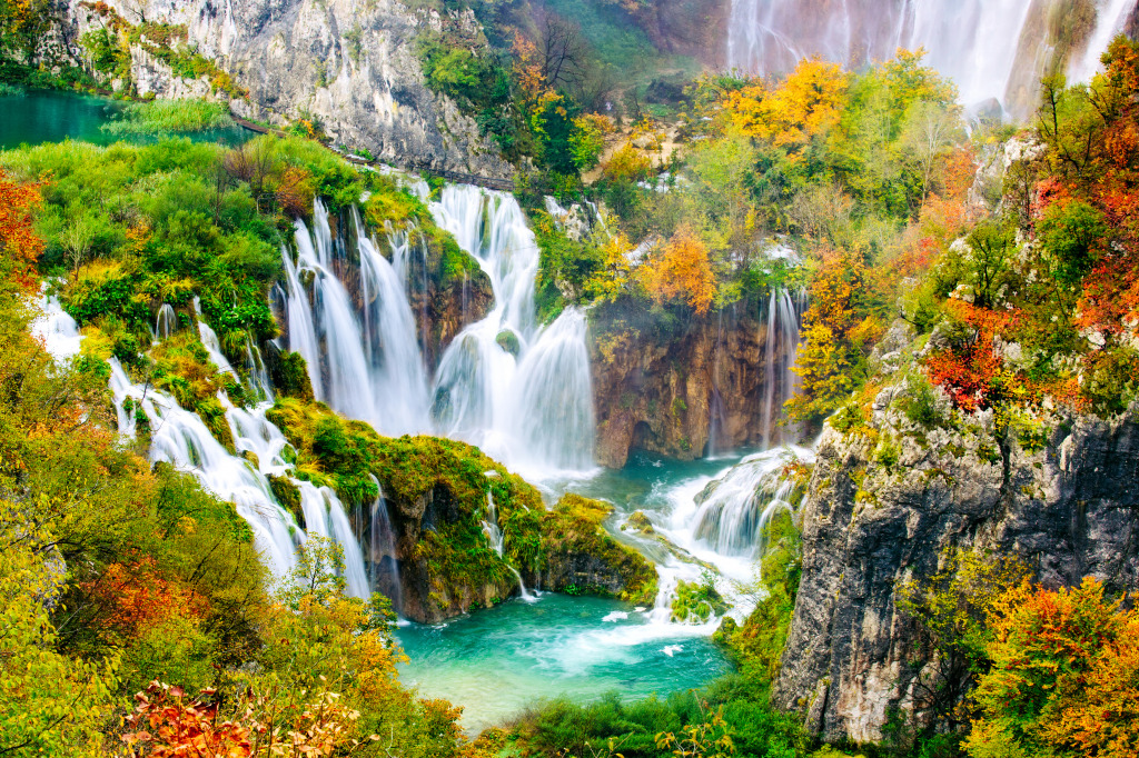 Plitvice National Park, Croatia jigsaw puzzle in Waterfalls puzzles on TheJigsawPuzzles.com