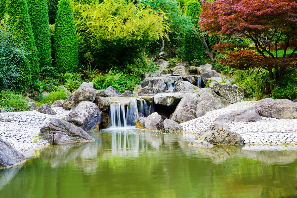 Rheinaue Park in Bonn, Germany jigsaw puzzle in Waterfalls puzzles on TheJigsawPuzzles.com