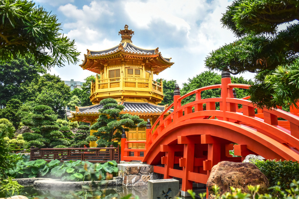 Nan Lian Garden In Hong Kong jigsaw puzzle in Bridges puzzles on TheJigsawPuzzles.com