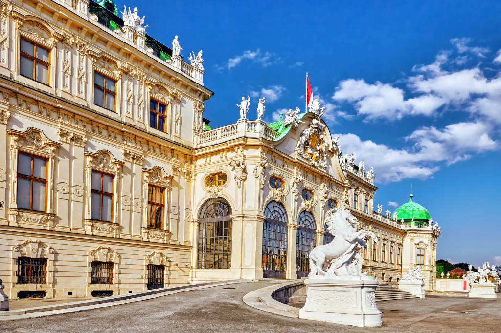Upper Belvedere Palace, Vienna, Austria jigsaw puzzle in Castles puzzles on TheJigsawPuzzles.com