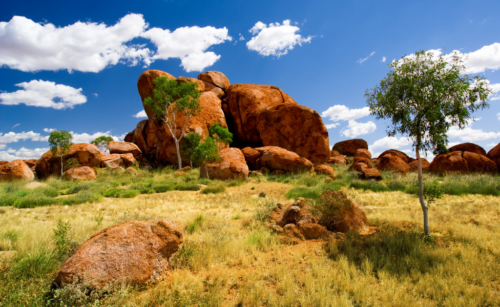 Devils Marbles, Northern Territory, Australia jigsaw puzzle in Great Sightings puzzles on TheJigsawPuzzles.com