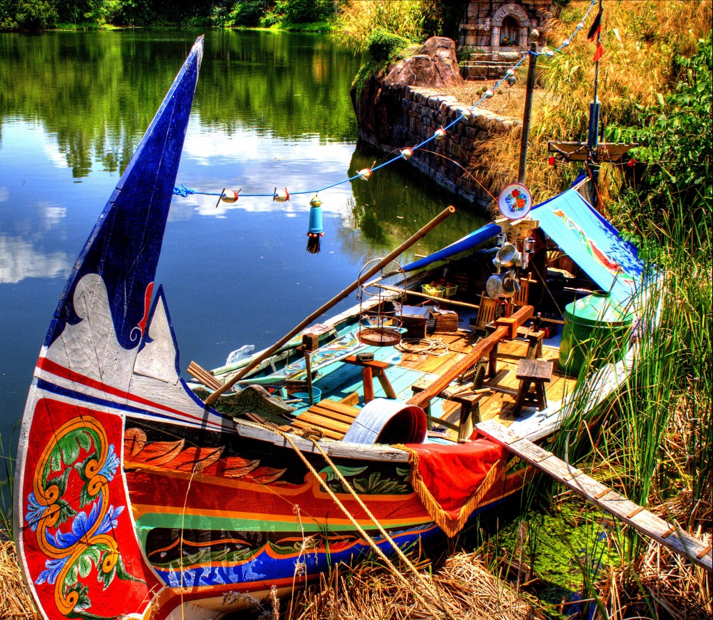 Boatus Exoticus jigsaw puzzle in Puzzle of the Day puzzles on TheJigsawPuzzles.com