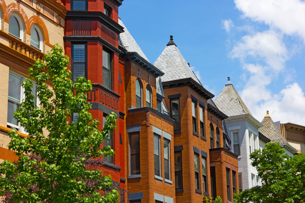 Dupont Circle Row Houses, Washington DC jigsaw puzzle in Street View puzzles on TheJigsawPuzzles.com