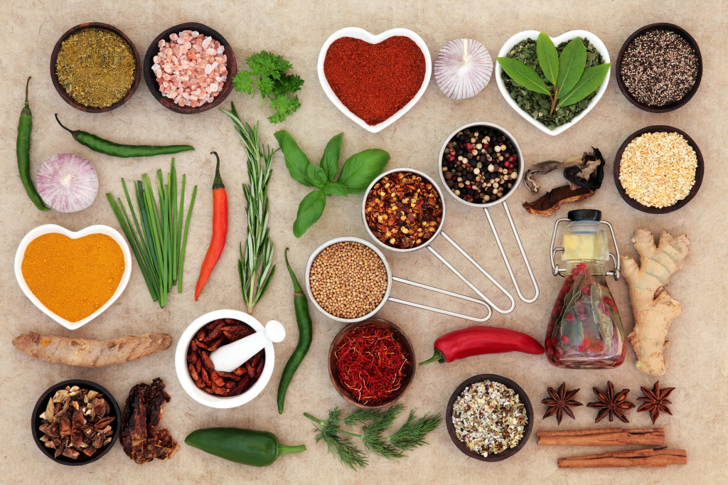 Herbs, Spices and Oils jigsaw puzzle in Food & Bakery puzzles on TheJigsawPuzzles.com