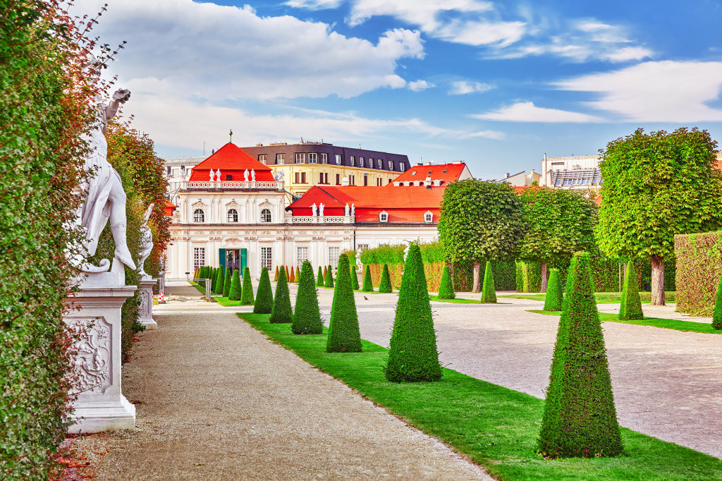 Lower Belvedere Palace, Vienna, Austria jigsaw puzzle in Castles puzzles on TheJigsawPuzzles.com