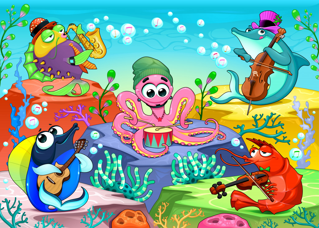 Sea Orchestra jigsaw puzzle in Under the Sea puzzles on TheJigsawPuzzles.com