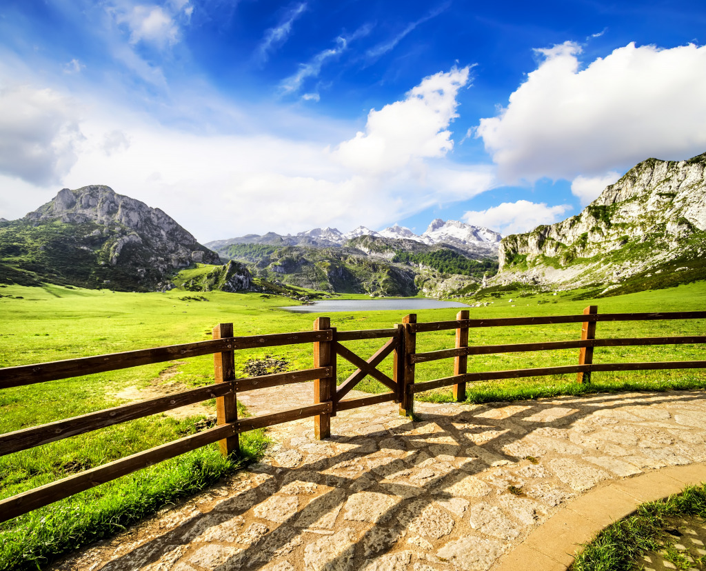 Lake Ercina, Asturias, Spain jigsaw puzzle in Great Sightings puzzles on TheJigsawPuzzles.com