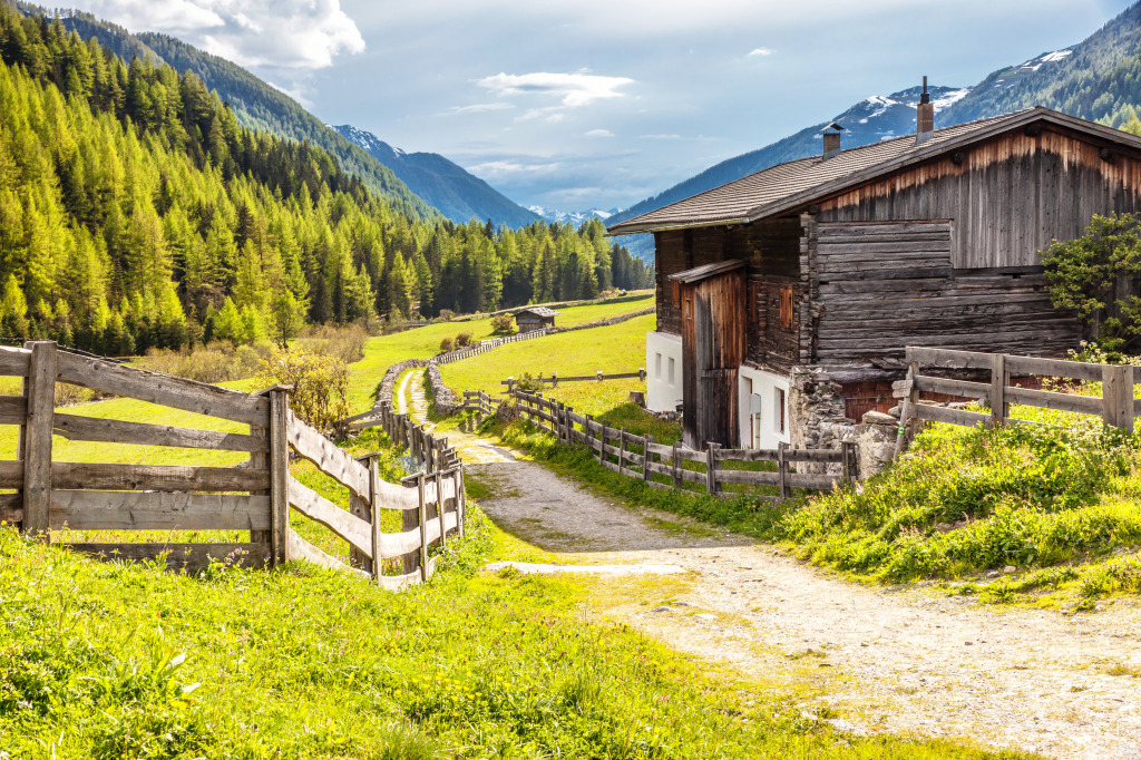 Old Farmhouse in South Tyrol, Italy jigsaw puzzle in Puzzle of the Day puzzles on TheJigsawPuzzles.com