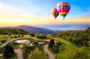 Hot Air Balloons over Chiang Mai, Thailand