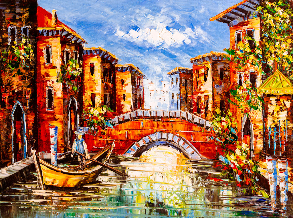 Canal in Venice jigsaw puzzle in Bridges puzzles on TheJigsawPuzzles.com