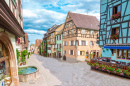 Alley in Riquewihr, France