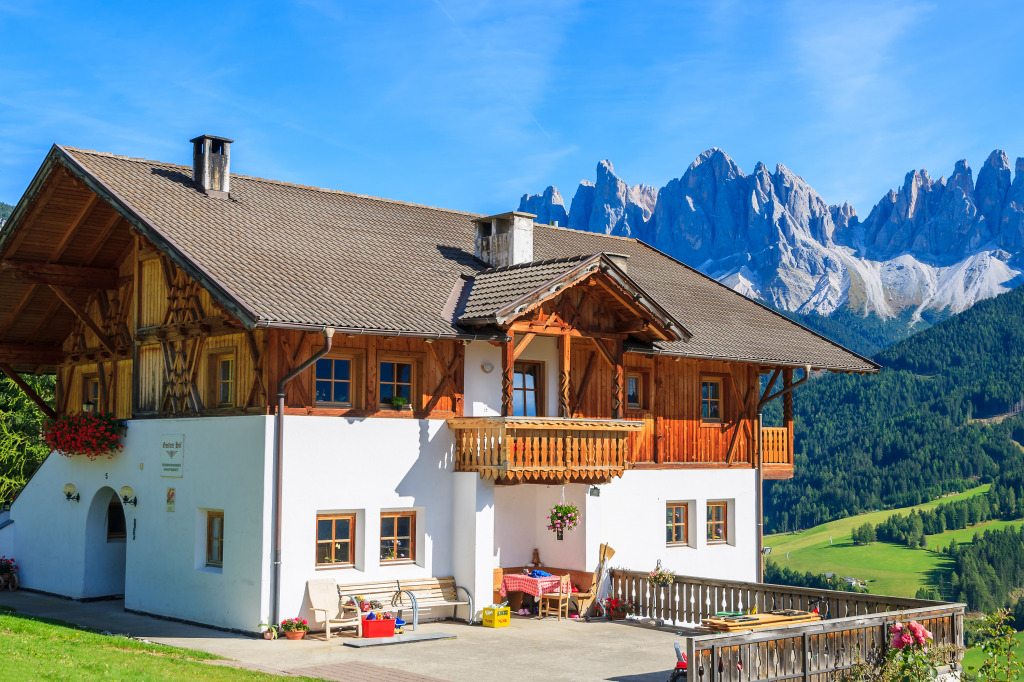 Santa Maddalena Village, Dolomiti Mountains jigsaw puzzle in Great Sightings puzzles on TheJigsawPuzzles.com
