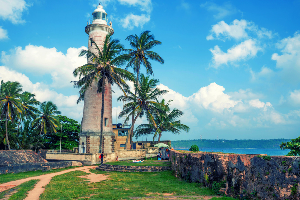 Lighthouse In Galle, Sri Lanka jigsaw puzzle in Puzzle of the Day puzzles on TheJigsawPuzzles.com