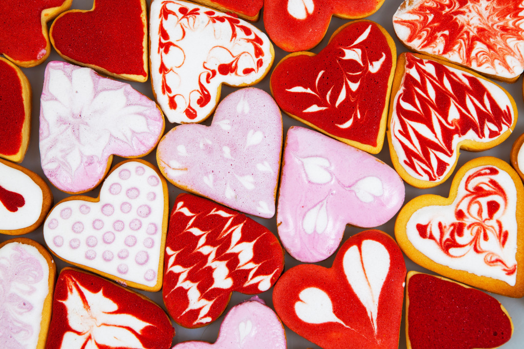 Valentine's Day Cookies jigsaw puzzle in Valentine's Day puzzles on TheJigsawPuzzles.com