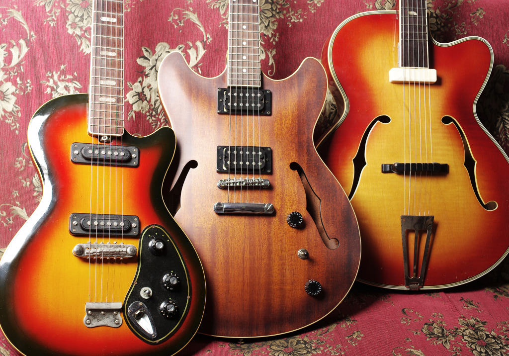 Vintage Electric Guitars jigsaw puzzle in Puzzle of the Day puzzles on TheJigsawPuzzles.com