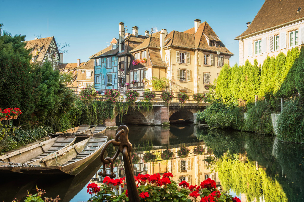 Fisherman's Wharf, Colmar, France jigsaw puzzle in Bridges puzzles on TheJigsawPuzzles.com