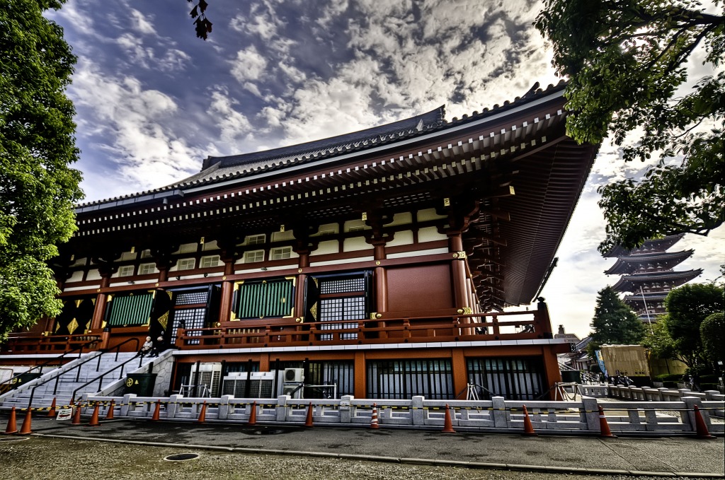 Sensoji Temple, Tokyo jigsaw puzzle in Castles puzzles on TheJigsawPuzzles.com