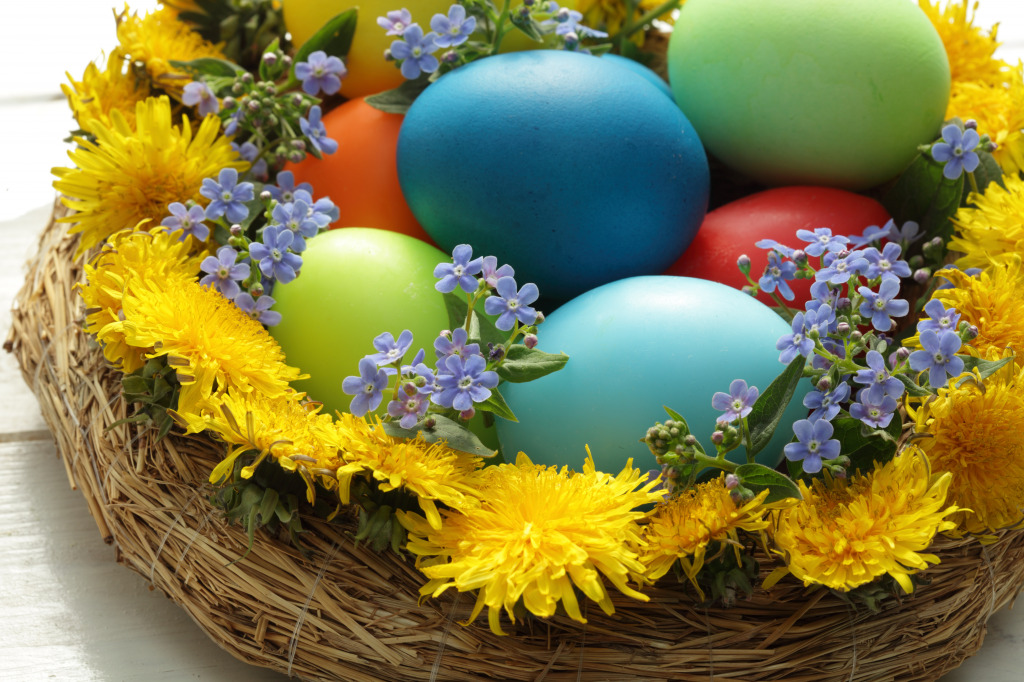 Easter Eggs jigsaw puzzle in Puzzle of the Day puzzles on TheJigsawPuzzles.com