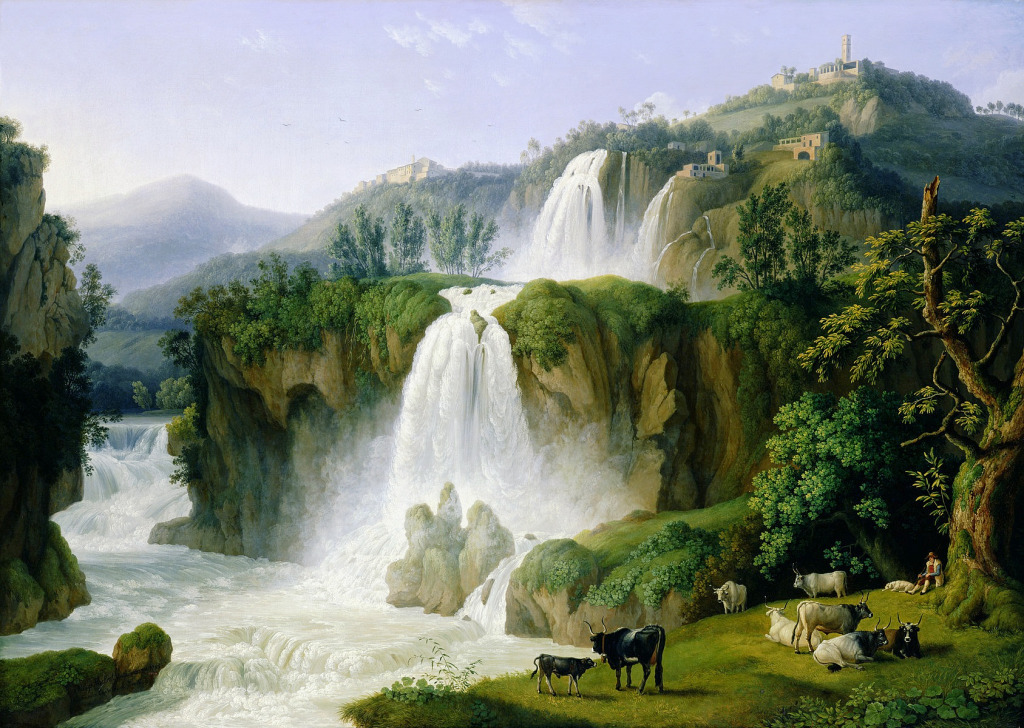 The Waterfalls at Tivoli jigsaw puzzle in Waterfalls puzzles on TheJigsawPuzzles.com