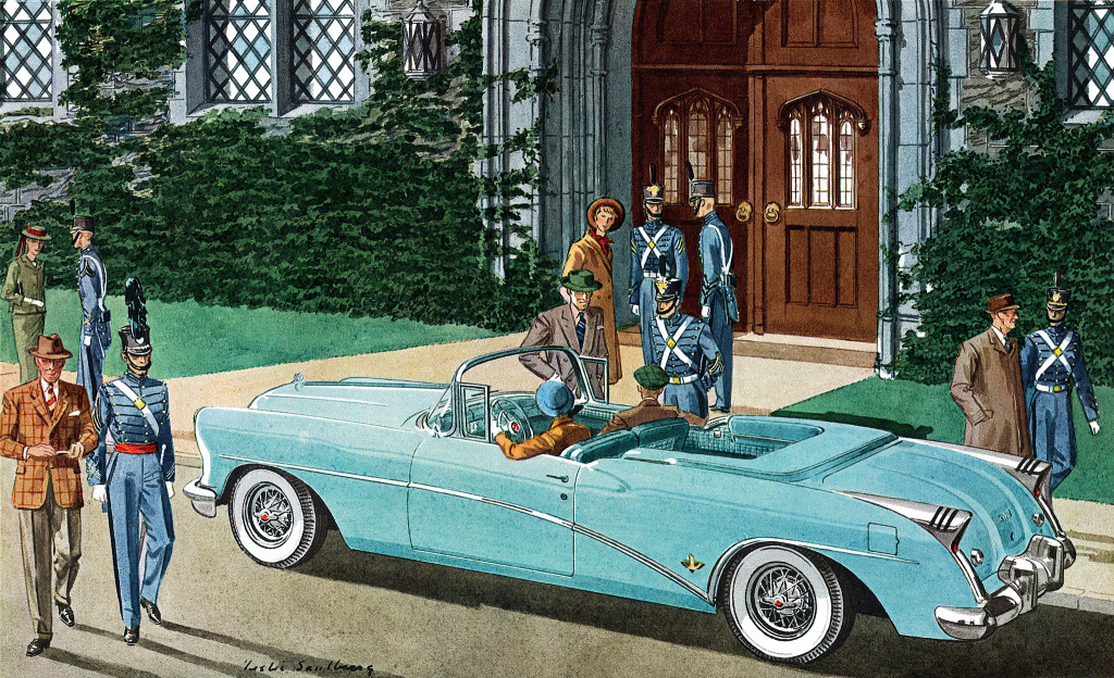 1954 Buick Skylark jigsaw puzzle in Cars & Bikes puzzles on TheJigsawPuzzles.com