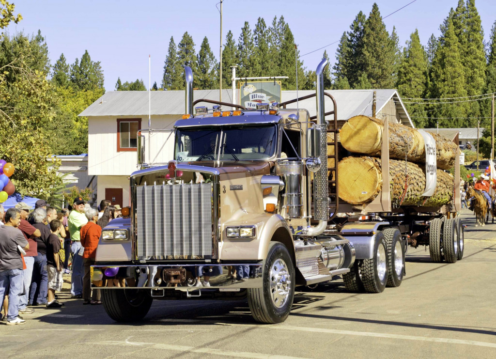 Lumberjack Day Parade, West Point CA jigsaw puzzle in Cars & Bikes puzzles on TheJigsawPuzzles.com