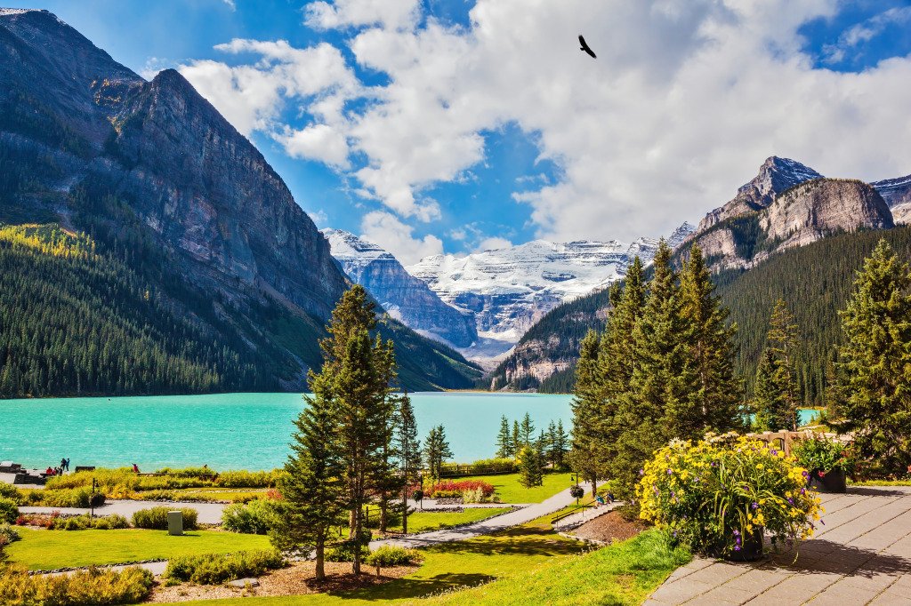 Lake Louise, Banff National Park jigsaw puzzle in Puzzle of the Day puzzles on TheJigsawPuzzles.com