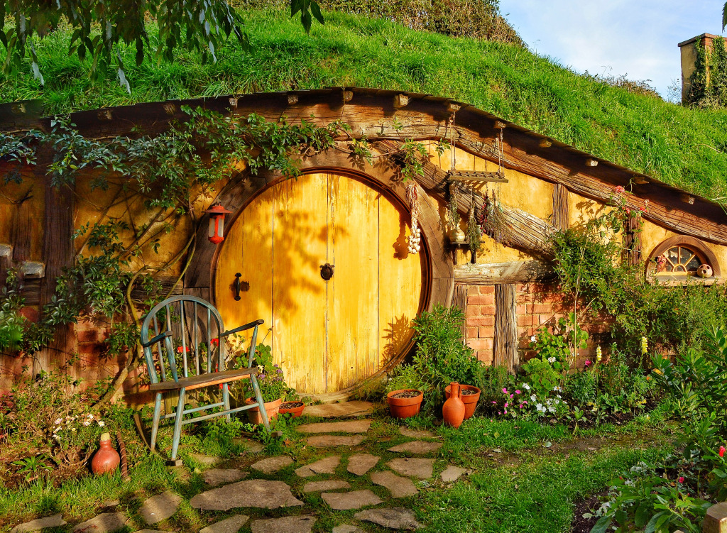 Hobbiton Village, Matamata, New Zealand jigsaw puzzle in Puzzle of the Day puzzles on TheJigsawPuzzles.com