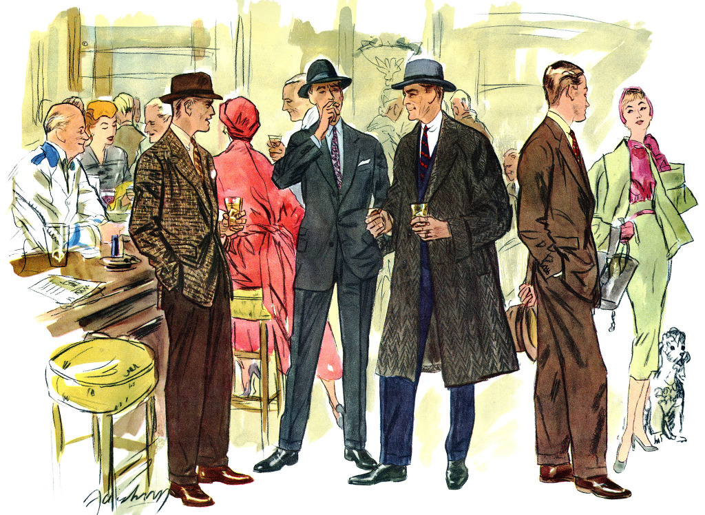 1954 Fashion Illustration jigsaw puzzle in People puzzles on TheJigsawPuzzles.com