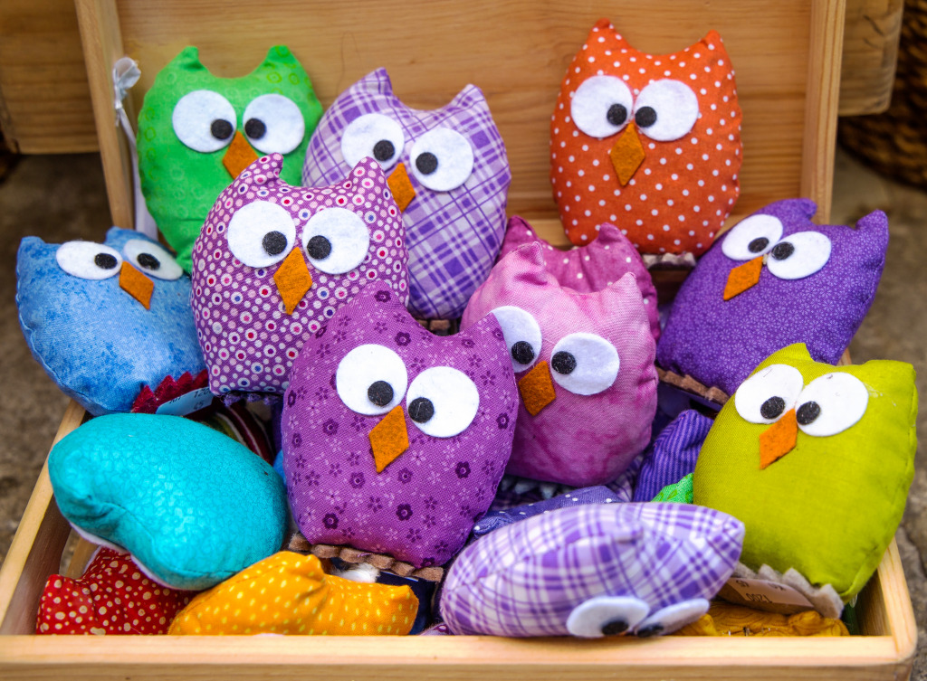 Owls Dolls jigsaw puzzle in Handmade puzzles on TheJigsawPuzzles.com