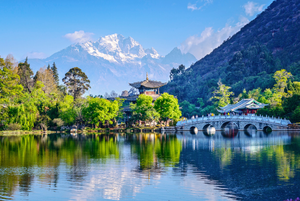 Black Dragon Pool, Yunnan, China jigsaw puzzle in Great Sightings puzzles on TheJigsawPuzzles.com