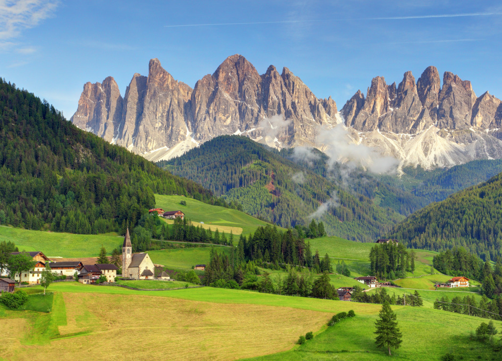 Val di Funes, Dolomites, Italy jigsaw puzzle in Great Sightings puzzles on TheJigsawPuzzles.com