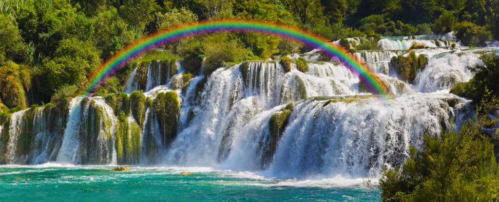 Waterfall Krka in Croatia jigsaw puzzle in Waterfalls puzzles on TheJigsawPuzzles.com