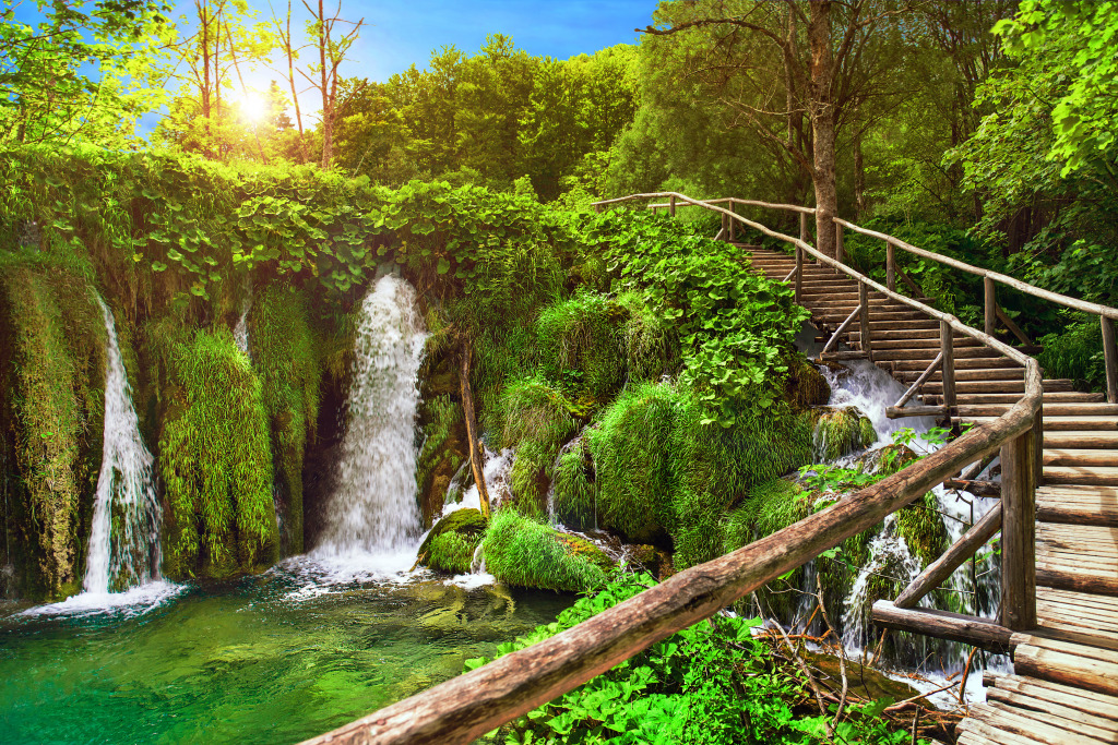 Plitvice Lakes National Park, Croatia jigsaw puzzle in Waterfalls puzzles on TheJigsawPuzzles.com