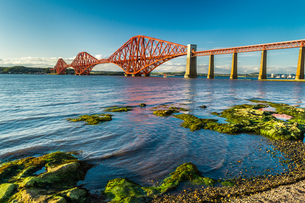 Firth of Forth Bridge, Scotland jigsaw puzzle in Bridges puzzles on TheJigsawPuzzles.com