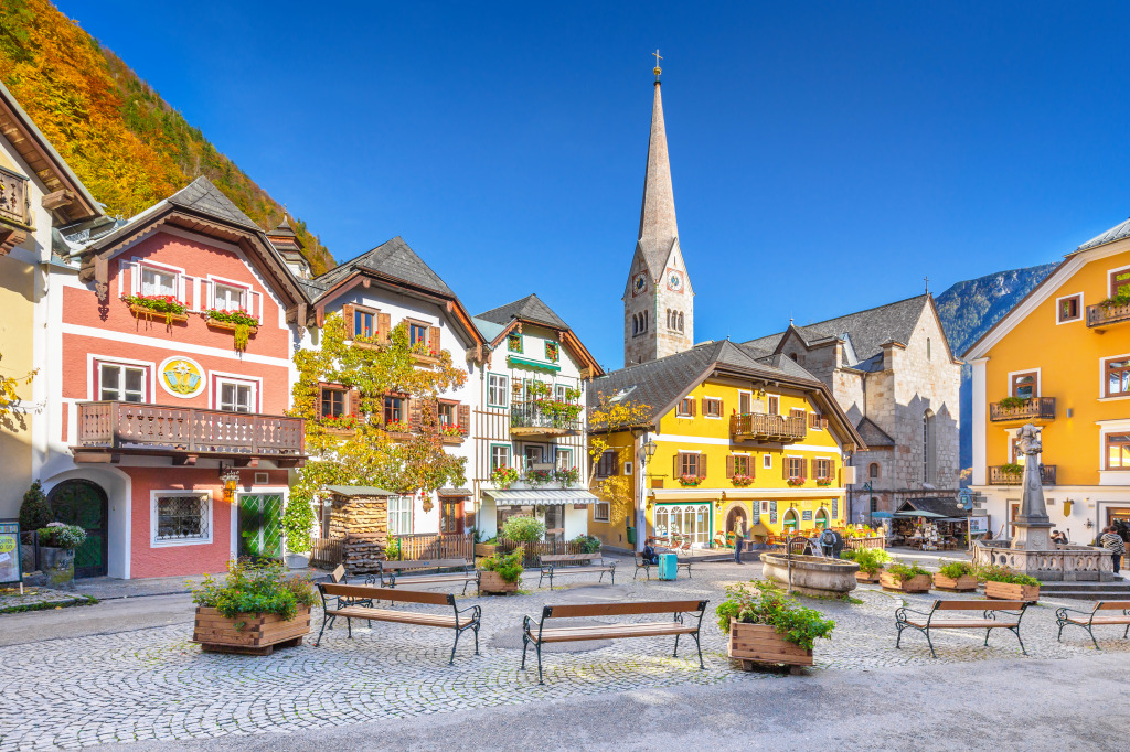 Hallstatt, Austrian Alps jigsaw puzzle in Street View puzzles on TheJigsawPuzzles.com