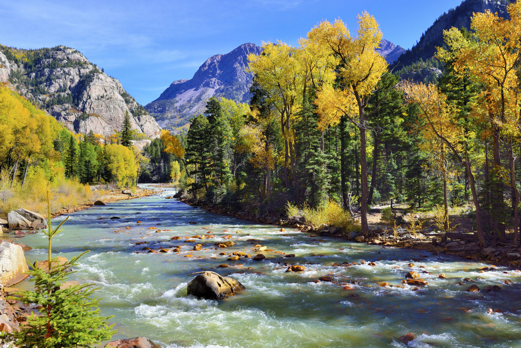 Autumn in the Colorado Mountains jigsaw puzzle in Great Sightings puzzles on TheJigsawPuzzles.com