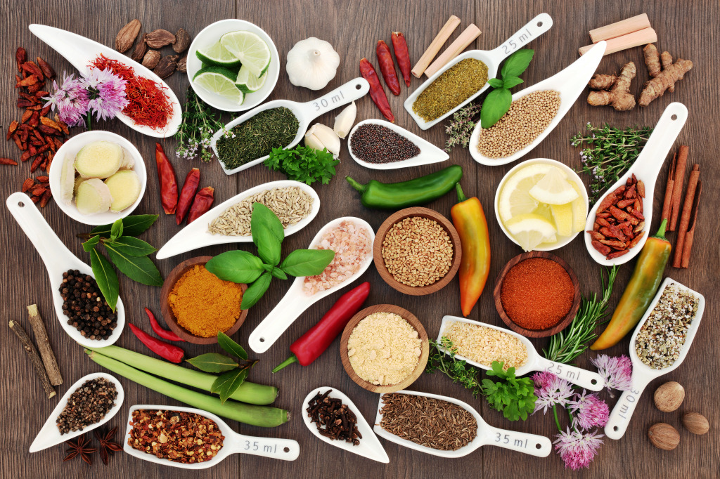 Spices and Herbs jigsaw puzzle in Food & Bakery puzzles on TheJigsawPuzzles.com