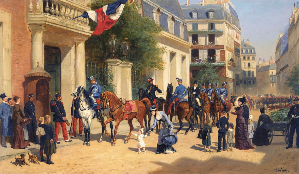 Parade on a Paris Street jigsaw puzzle in Piece of Art puzzles on TheJigsawPuzzles.com