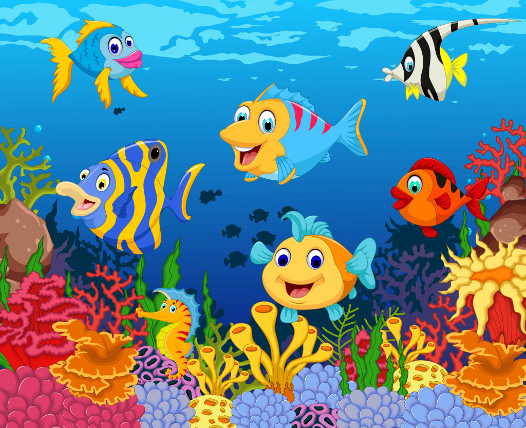 Funny Fish jigsaw puzzle in Under the Sea puzzles on TheJigsawPuzzles.com