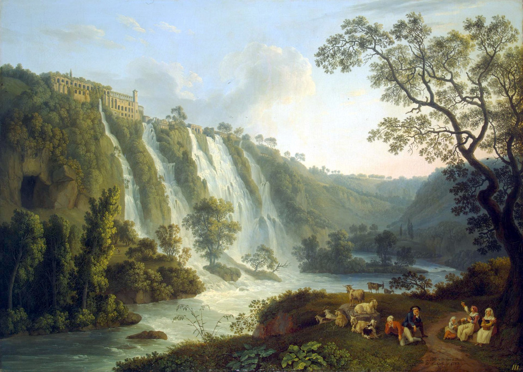 Villa of Maecenas and the Waterfalls at Tivoli jigsaw puzzle in Waterfalls puzzles on TheJigsawPuzzles.com