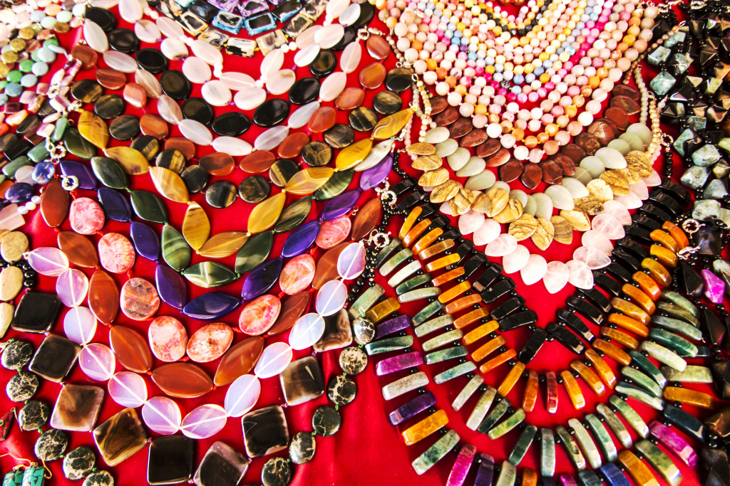 Necklaces, Yerevan, Armenia jigsaw puzzle in Handmade puzzles on TheJigsawPuzzles.com