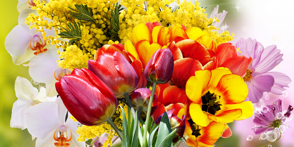 Spring Flower Arrangement jigsaw puzzle in Flowers puzzles on TheJigsawPuzzles.com