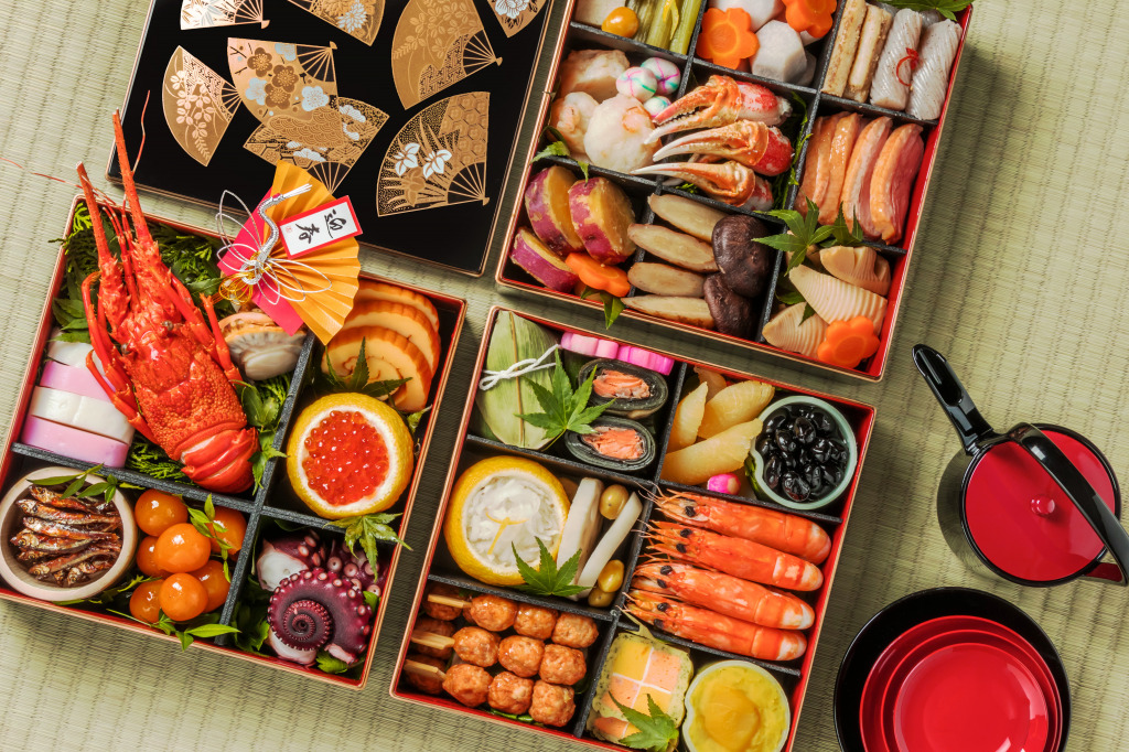 Japanese New Year Dishes jigsaw puzzle in Food & Bakery puzzles on TheJigsawPuzzles.com