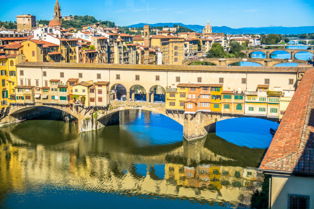 Ponte Vecchio, Florence, Italy jigsaw puzzle in Bridges puzzles on TheJigsawPuzzles.com